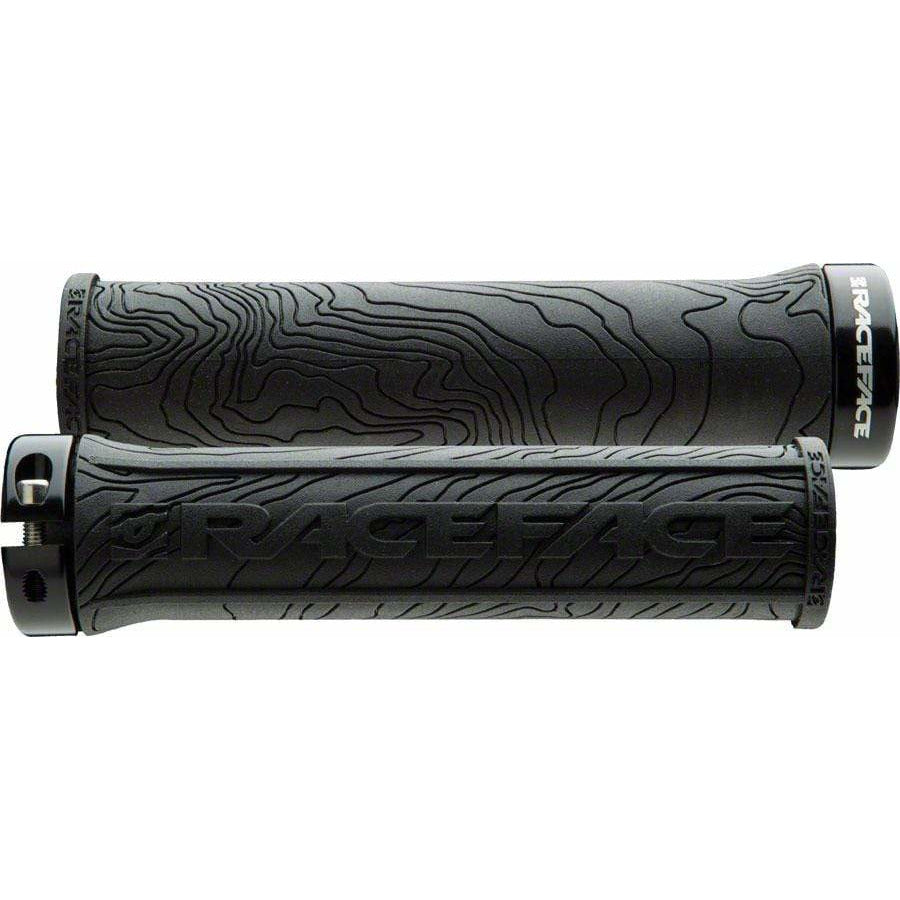 RaceFace Half Nelson Bike Handlebar Grips - Black, Lock-On