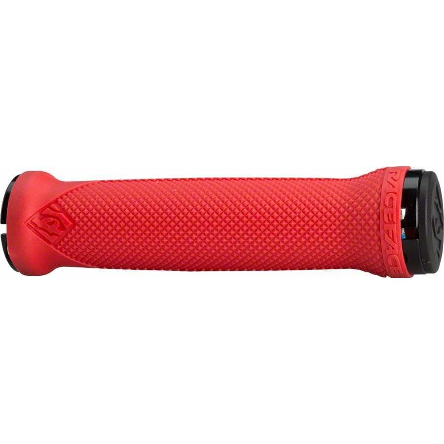 RaceFace Lovehandle Bike Handlebar Grips - Red, Lock-On