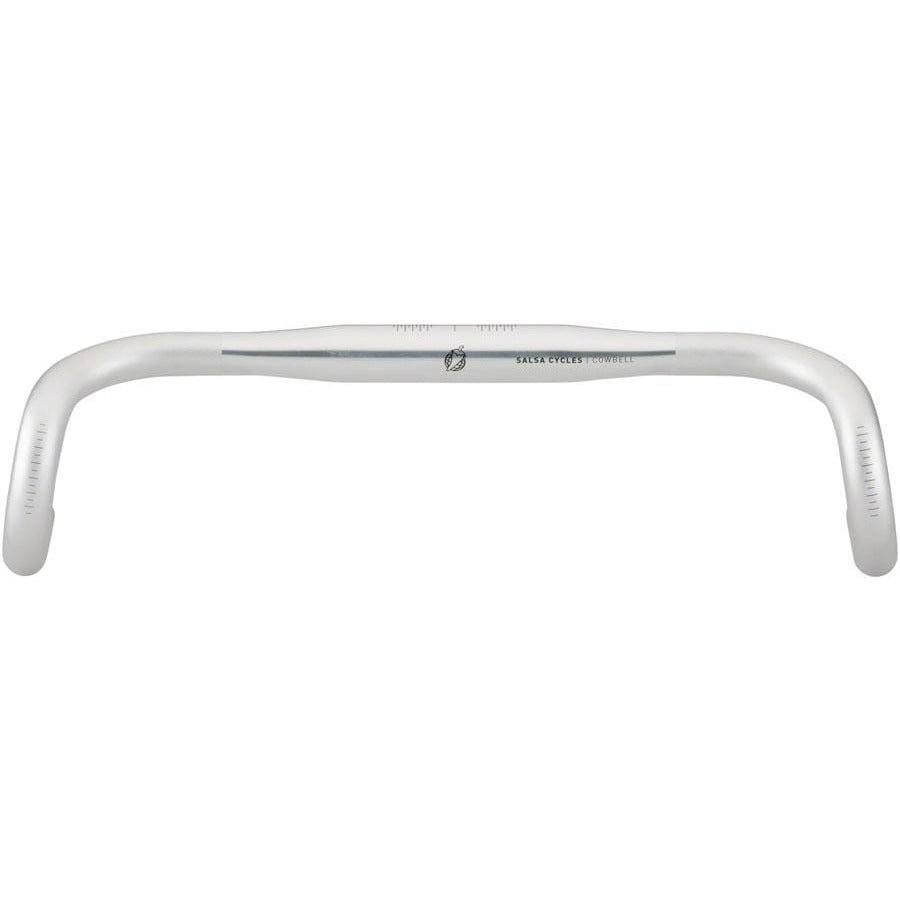 Salsa Cowbell Deluxe Drop Handlebar - Aluminum, 31.8mm, 46cm, Silver