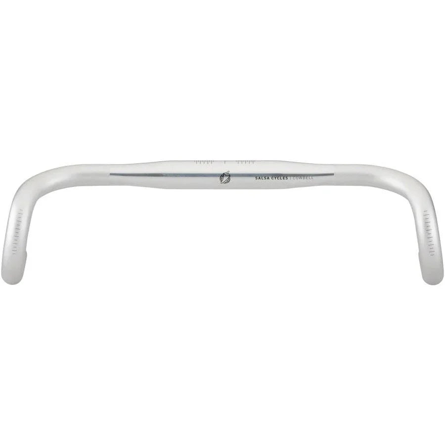 Salsa Cowbell Deluxe Drop Handlebar - Aluminum, 31.8mm, 46cm, Silver