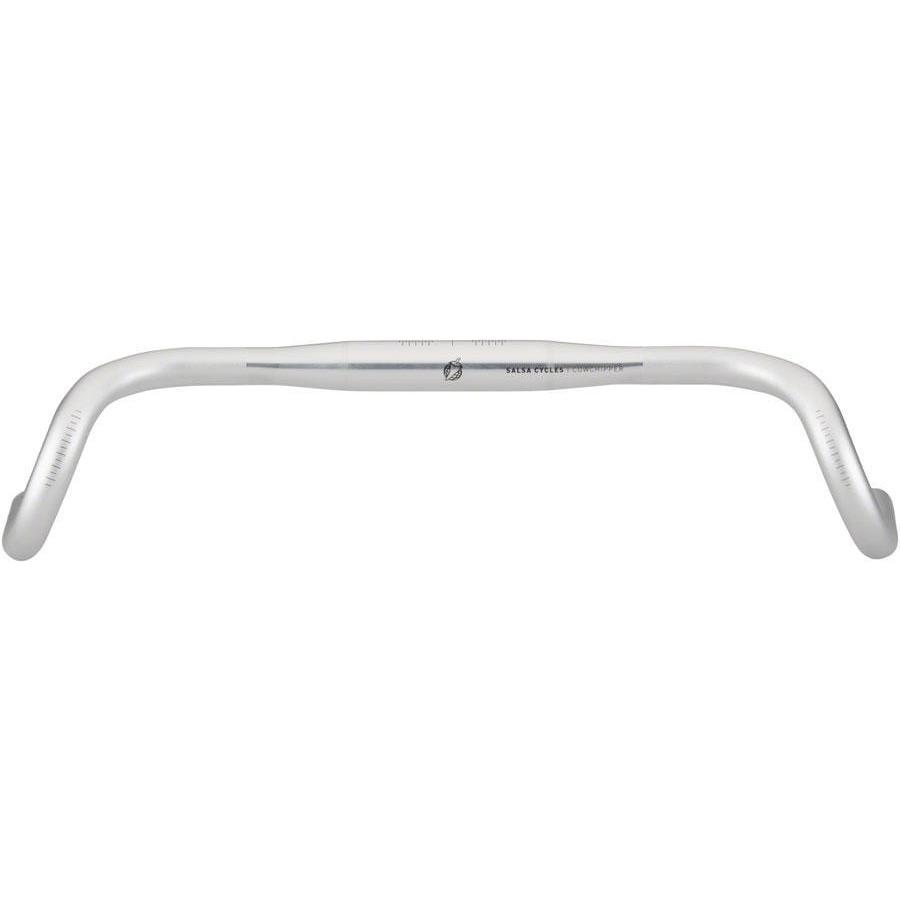 Salsa Cowchipper Deluxe Drop Handlebar - Aluminum, 31.8mm, 46cm, Silver