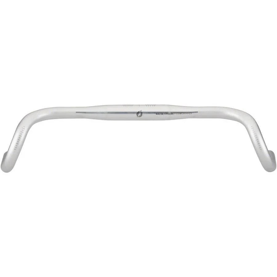 Salsa Cowchipper Deluxe Drop Handlebar - Aluminum, 31.8mm, 46cm, Silver
