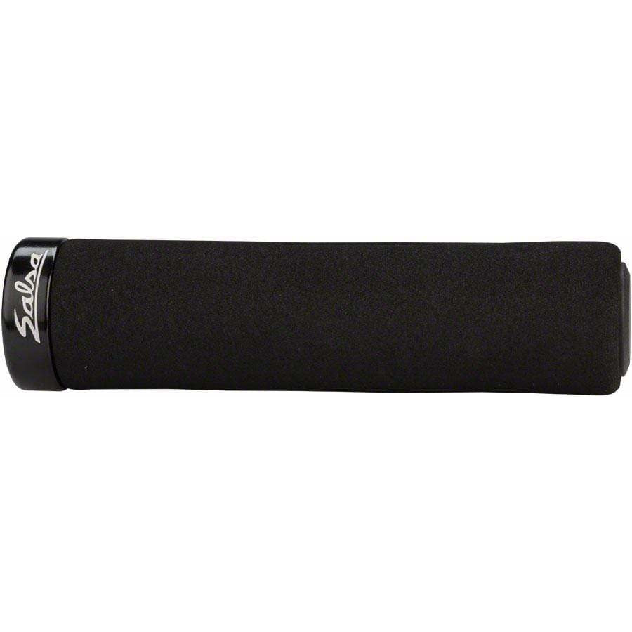 Salsa Fat Foam Lock-On Bike Handlebar Grips - Black, Lock-On