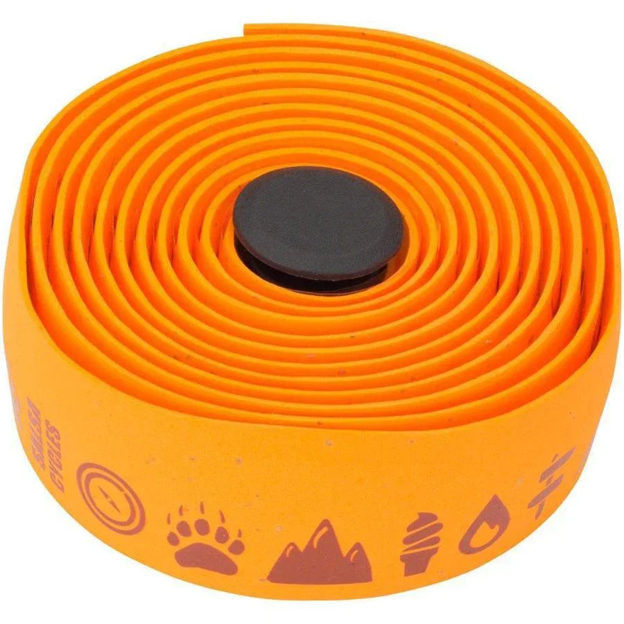 Salsa Glyph Gel Cork Bike Handlebar Tape - Orange