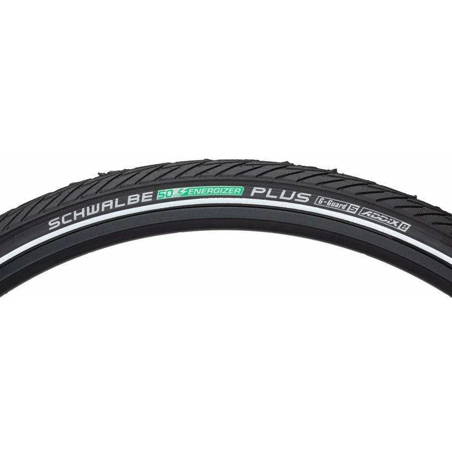 Schwalbe Energizer Plus Tire - 26 x 1.75, Clincher, Wire/Reflective, Performance, GreenGuard, Addix E50