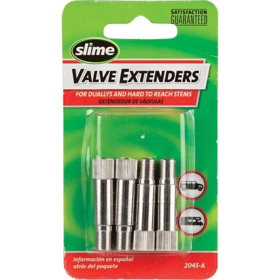 Slime 1-1/4" Schrader Bike Valve Extenders: 4-Pack