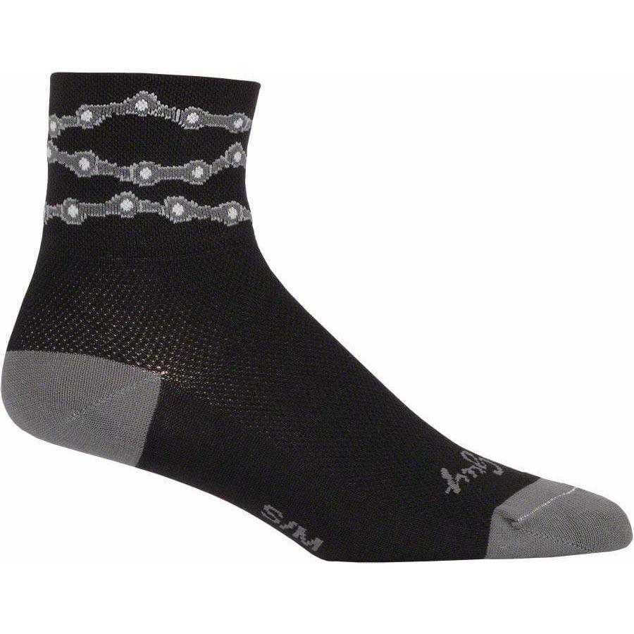 SockGuy Classic Chains Cycling Socks - 3 inch