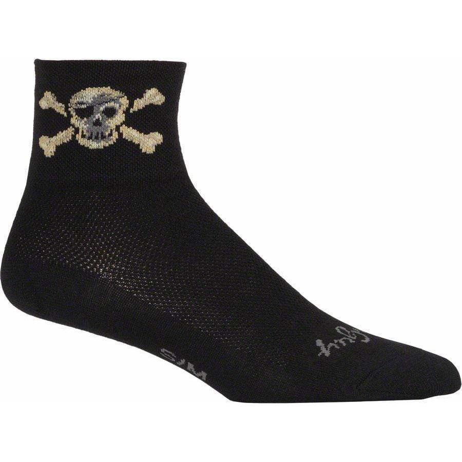 SockGuy Classic Pirate Cycling Socks - 3 inch