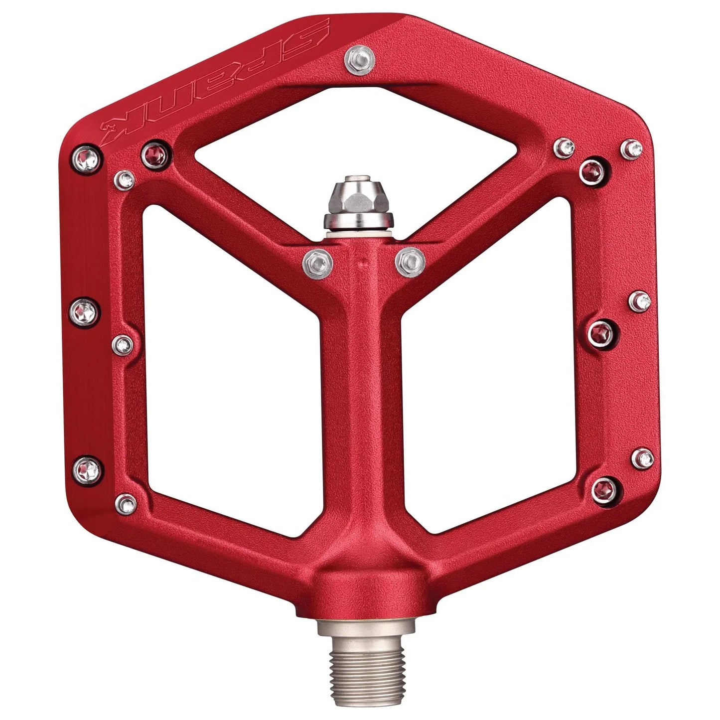 Spank Spike Reboot Platform Bike Pedals- Red