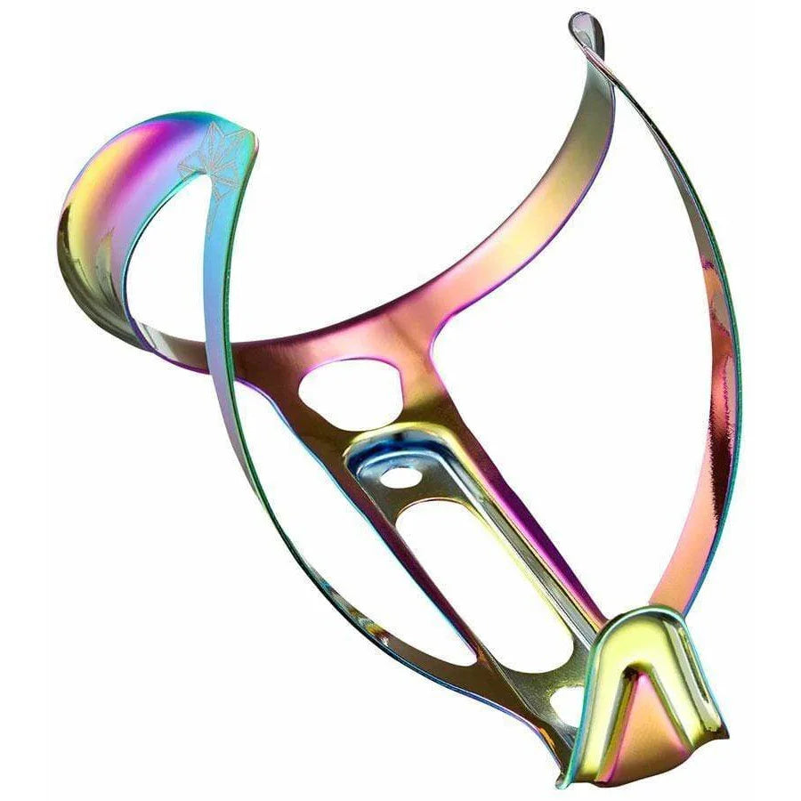 Supacaz Fly Bike Water Bottle Cage Ano: Aluminum, Oil Slick