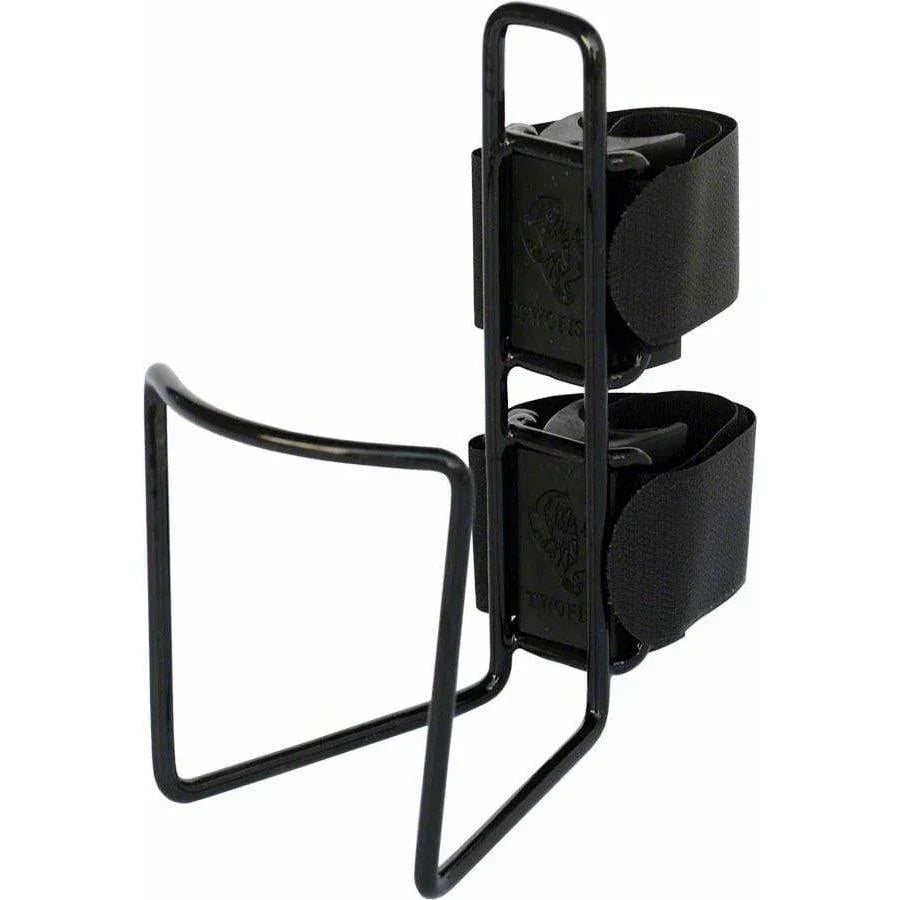 TwoFish QuickCage 40oz Bike Water Bottle Cage: Vinyl Coated Black, No Bottle Included