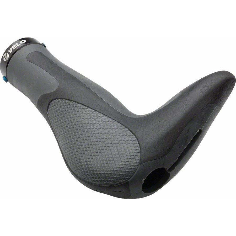Velo Attune Bike Handlebar Grips - Black/Gray, Lock-On