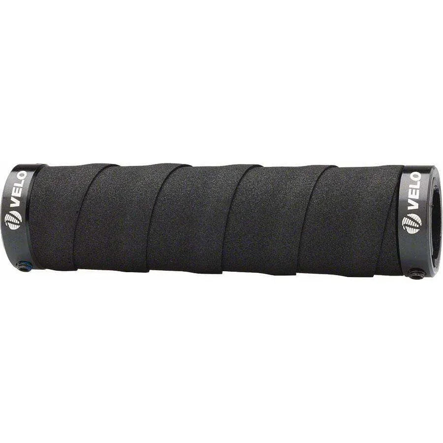 Velo Attune Bike Handlebar Grips - Black, Lock-On