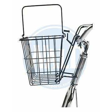 Wald 114 Compact QR Front Bike Basket - Black