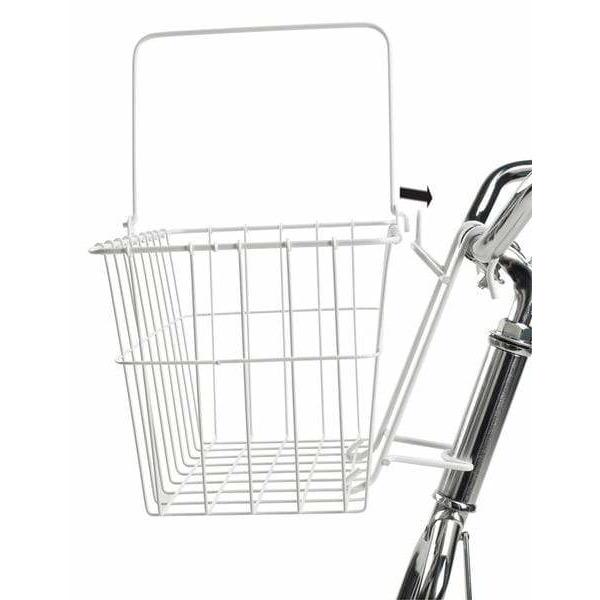 Wald 133 Standard QR Front Bike Basket - White