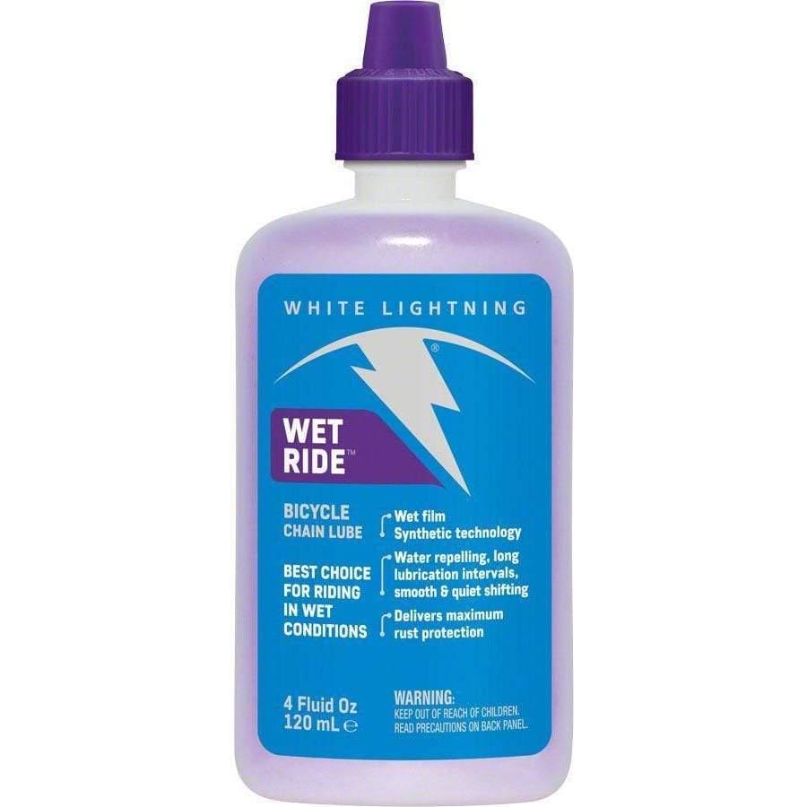 White Lightning Wet Ride Bike Chain Lube - 4 fl oz, Drip