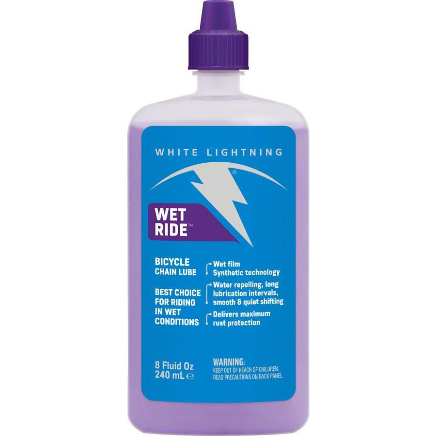 White Lightning Wet Ride Bike Chain Lube - 8 fl oz, Drip