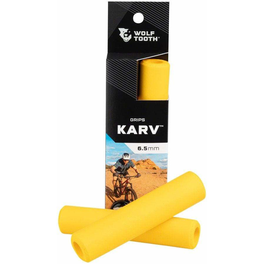 Wolf Tooth Karv Bike Handlebar Grips - Yellow