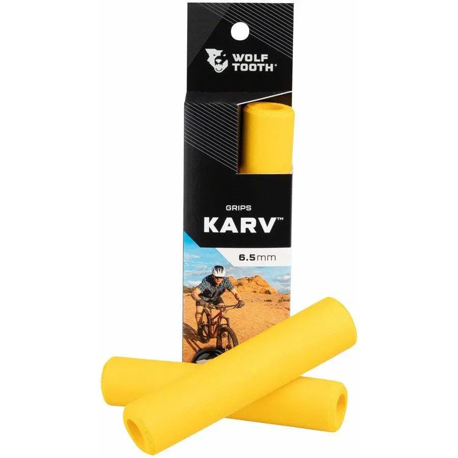 Wolf Tooth Karv Bike Handlebar Grips - Yellow