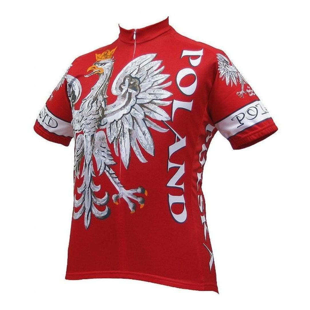 World Jerseys Men's Poland Road Bike Jersey