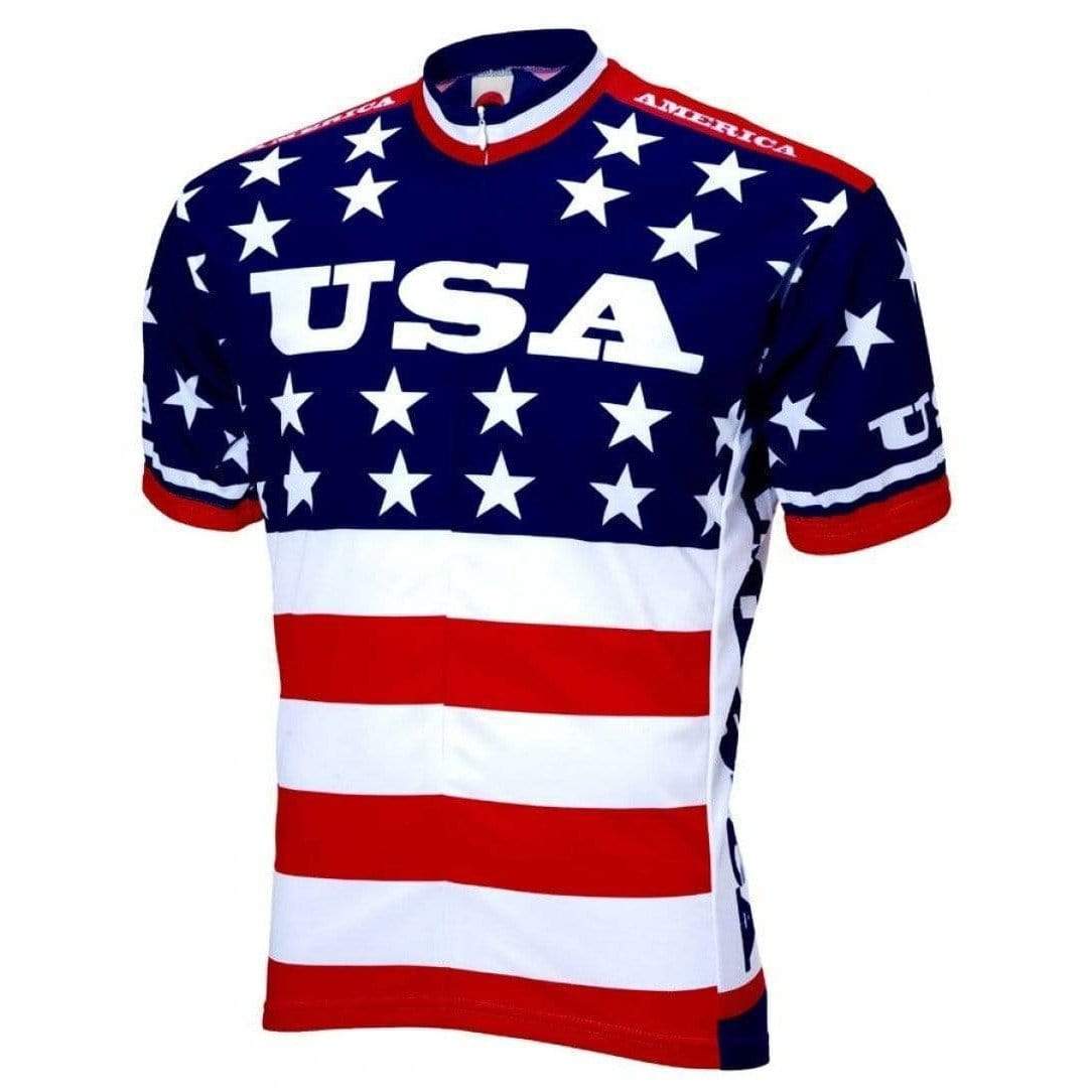 World Jerseys Men's Team USA 1979 Road Bike Jersey
