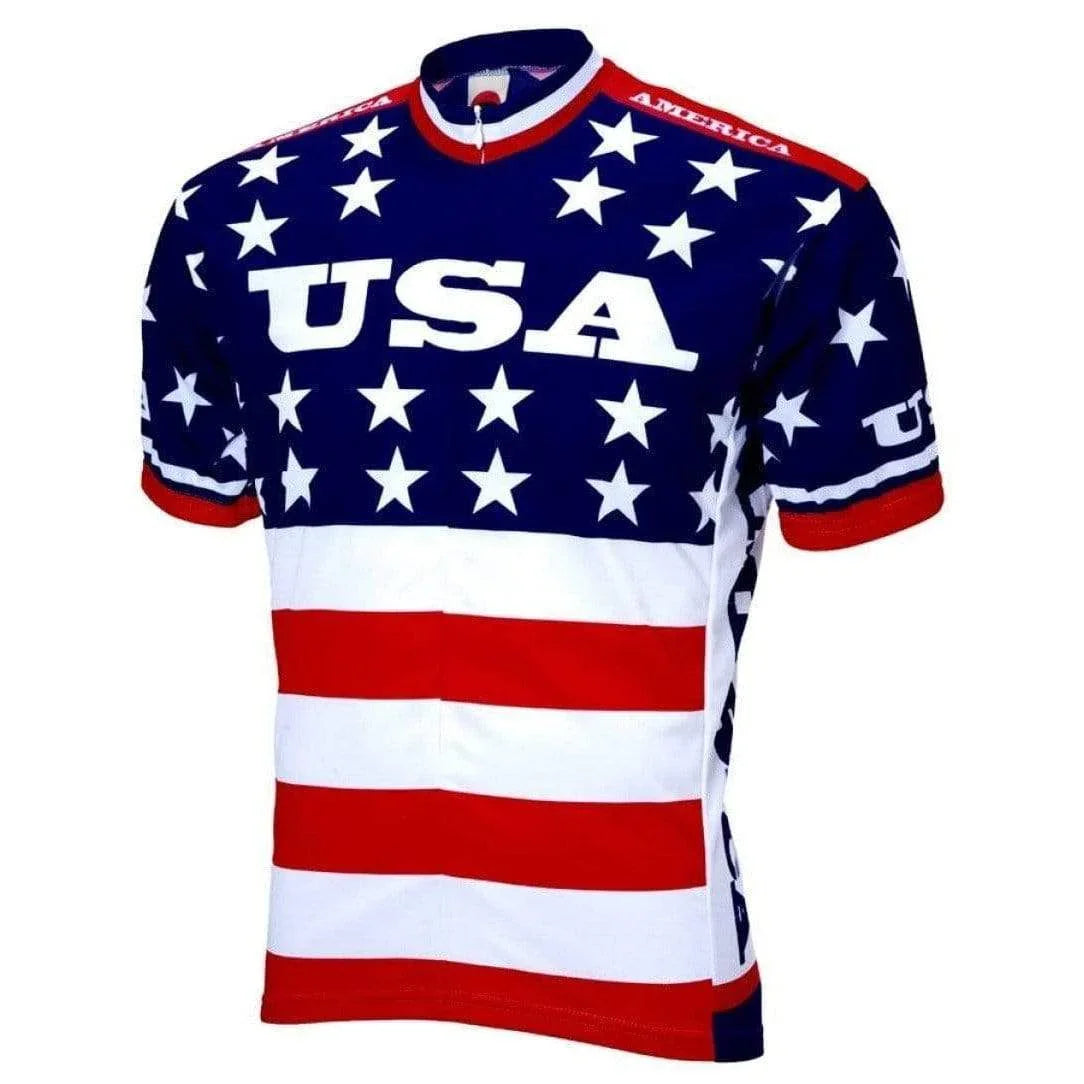 World Jerseys Men's Team USA 1979 Road Bike Jersey