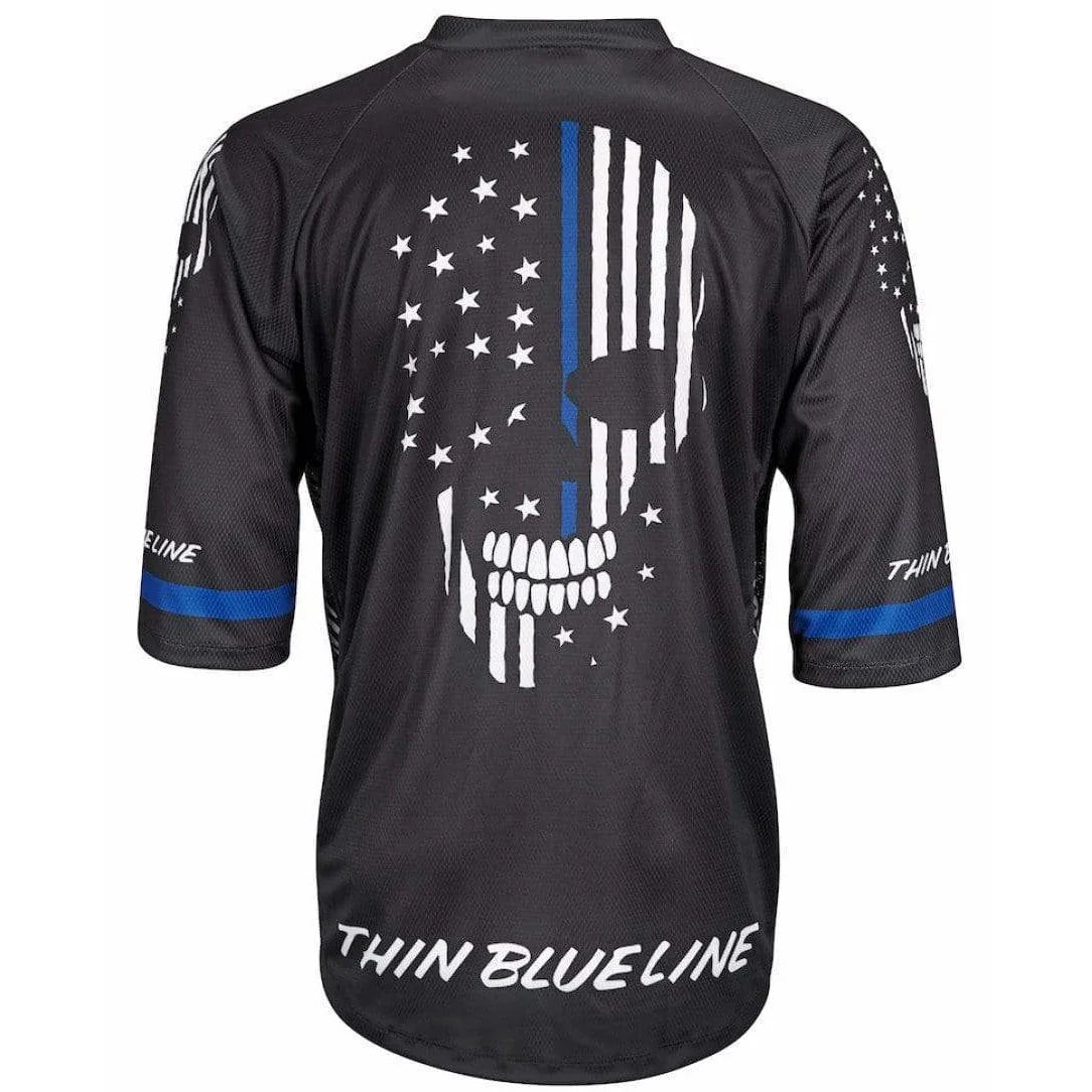 World Jerseys Thin Blue Line Men's Mountain Bike Jersey