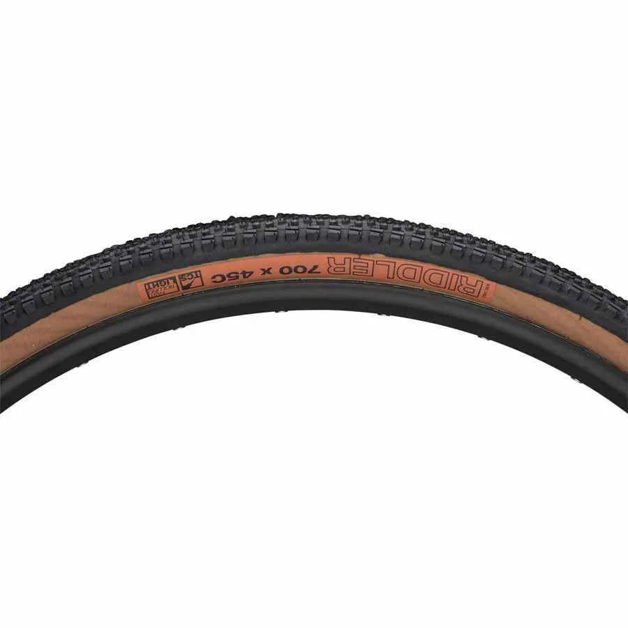 WTB Riddler TCS Light Fast Rolling Bike Tire: 700 x 45, Folding Bead