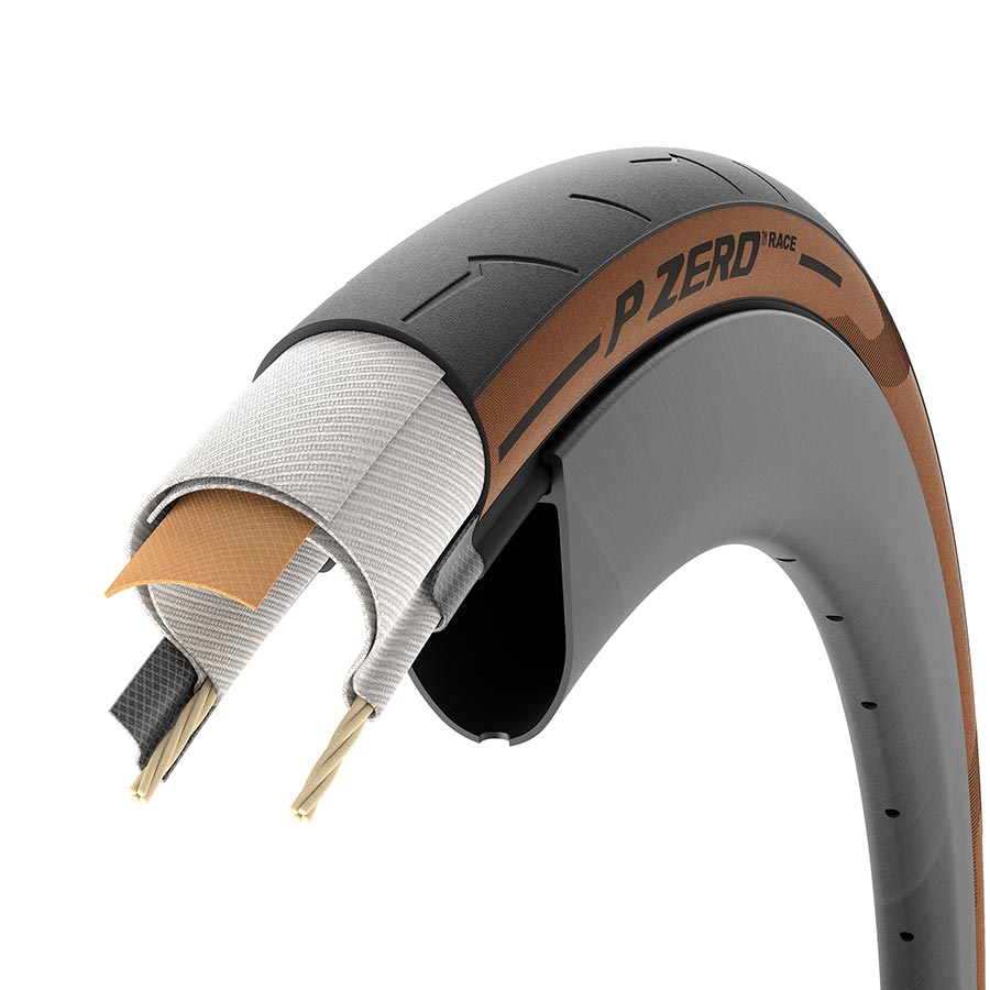 PZero Race Road Tire 700x26C Folding Clincher SmartEVO TechBELT Tanwall Made in Italy - Bicycle Warehouse