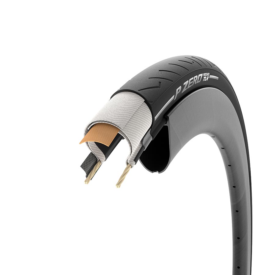 P ZERO Road TLR Tire - 700 x 35 Tubeless Folding Black - Bicycle Warehouse