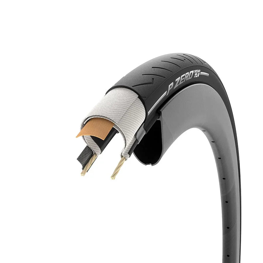 P ZERO Road TLR Tire - 700 x 35 Tubeless Folding Black - Bicycle Warehouse