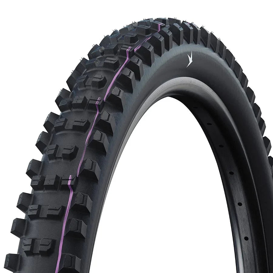 Shredda Mountain Tire 27.5x2.50 Folding Tubeless Ready Addix Ultra Soft Gravity Pro - Radial 67TPI Black - Bicycle Warehouse