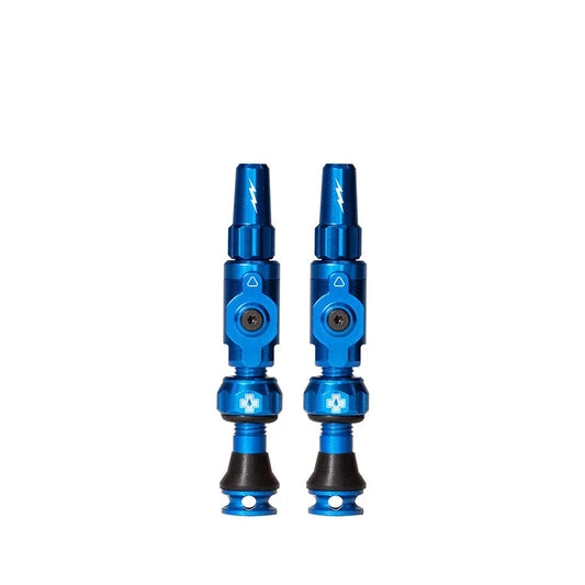 Big Bore Lite Tubeless Valve Stems - Small 30mm Blue - Bicycle Warehouse