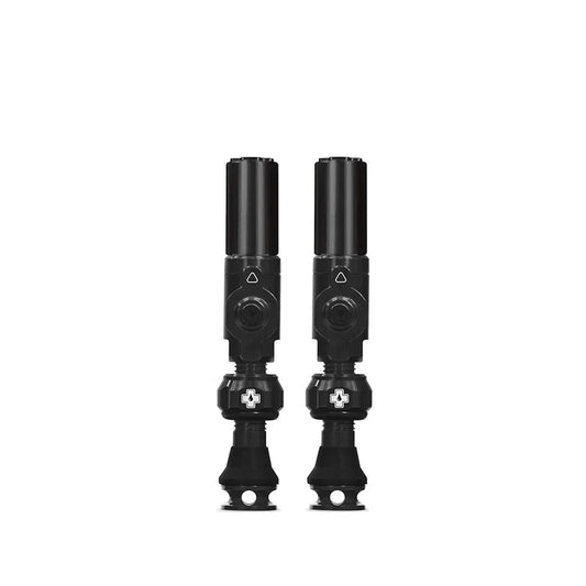 Big Bore Hybrid Tubeless Valve Stems - Small 30mm Black - Bicycle Warehouse
