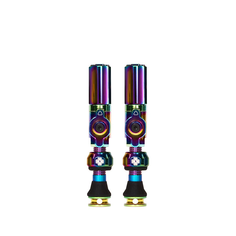Muc-Off Big Bore Hybrid Tubeless Valve 60mm Pair - Iridescen - Bicycle Warehouse