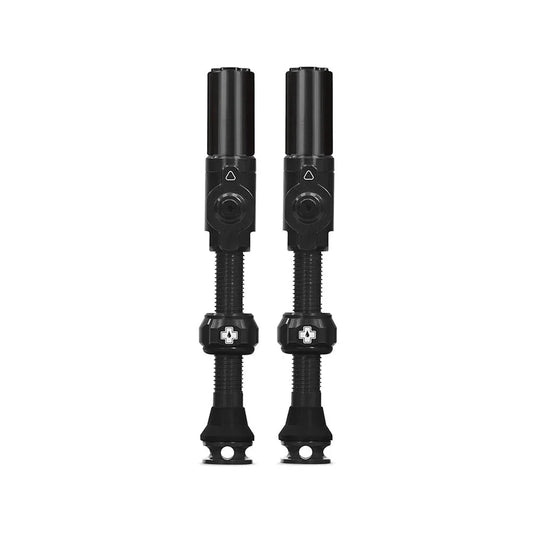 Big Bore Hybrid Tubeless Valve 75mm Pair - Black - Bicycle Warehouse
