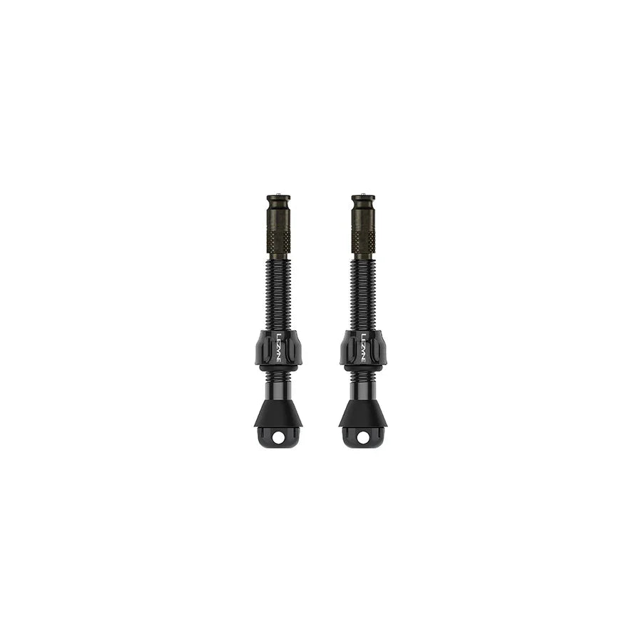Lezyne Clik TLR Tubeless Valve Pro 44mm Black Pair - Bicycle Warehouse