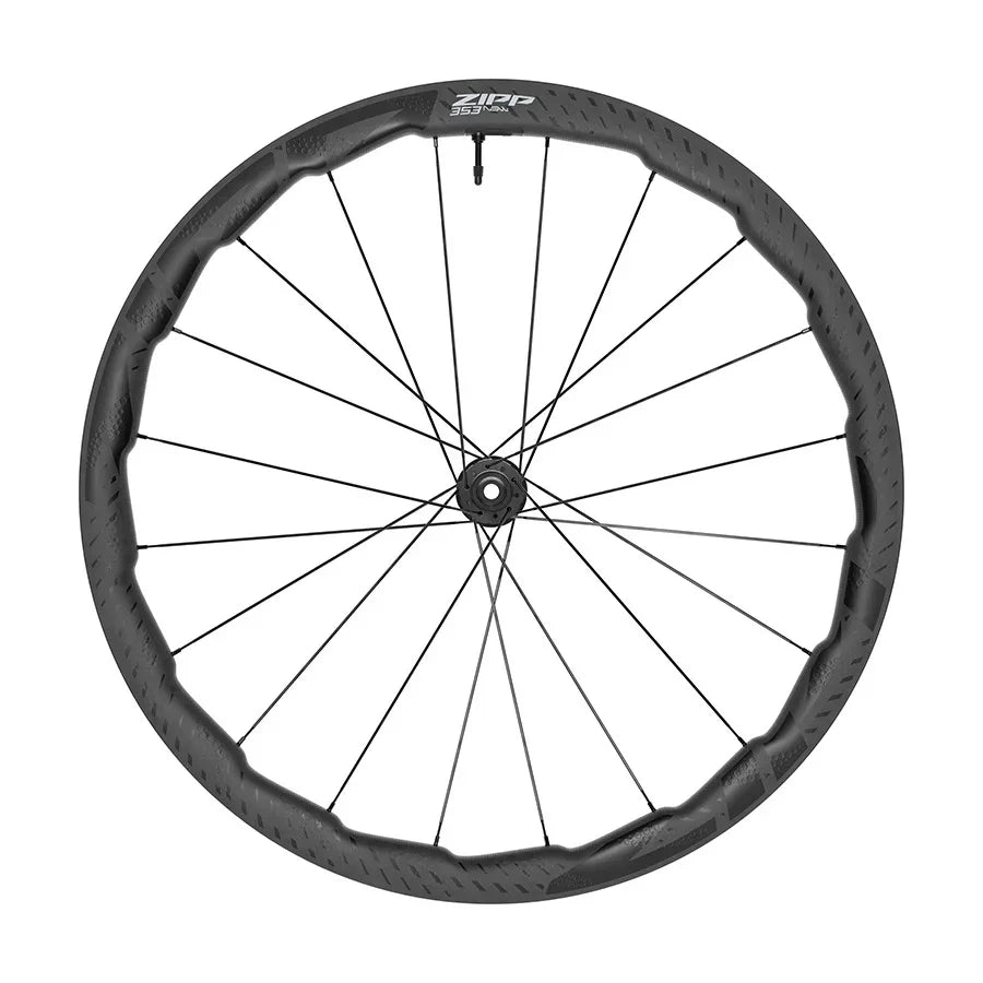 Zipp Speed Weaponry Zipp 353 NSW Front Wheel - 700 12 x 100mm Center-Lock Tubeless Carbon w/ Wheel Sensor B1 - Bicycle Warehouse