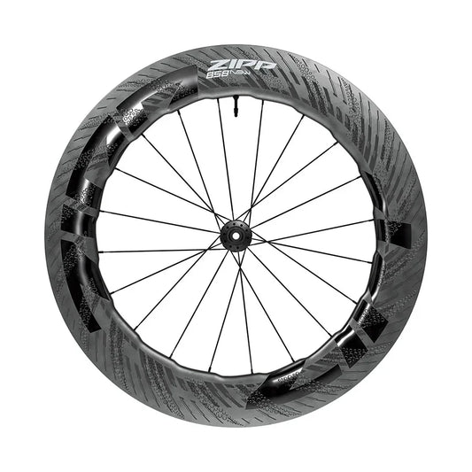 Zipp Speed Weaponry Zipp 858 NSW Front Wheel - 700 12 x 100mm Center-Lock Tubeless Carbon D1 - Bicycle Warehouse