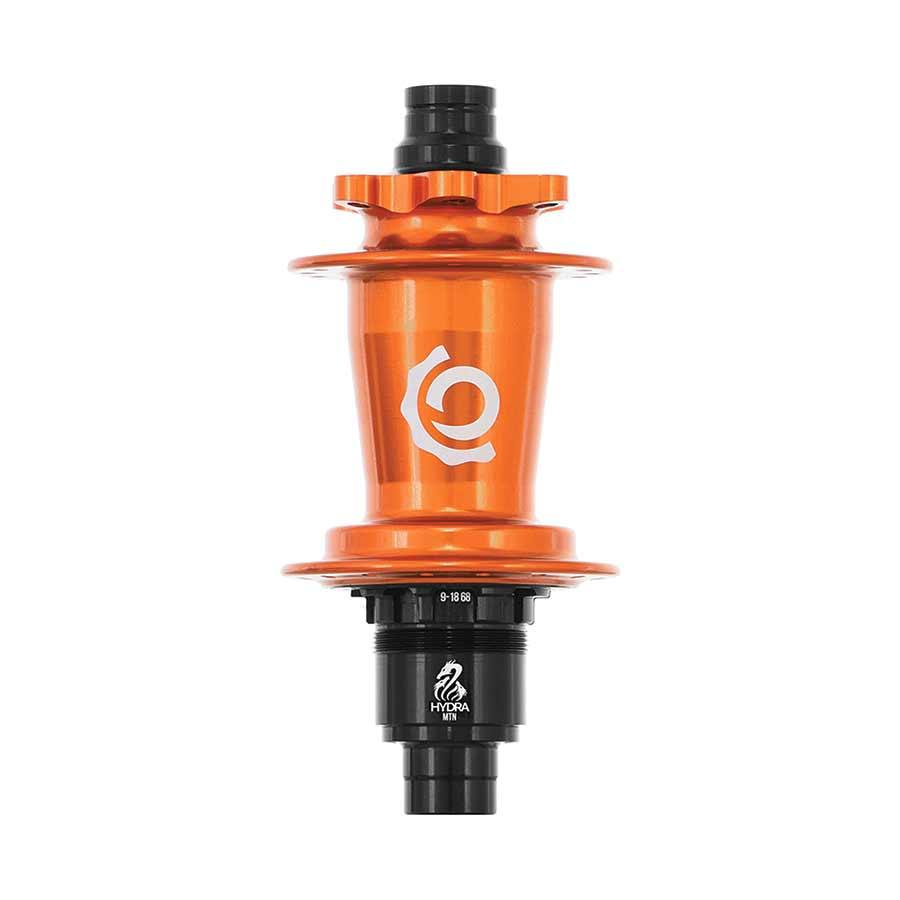 Hydra Classic Rear Hub - 12 x 148mm 6-Bolt Micro Spline Orange 28H - Bicycle Warehouse