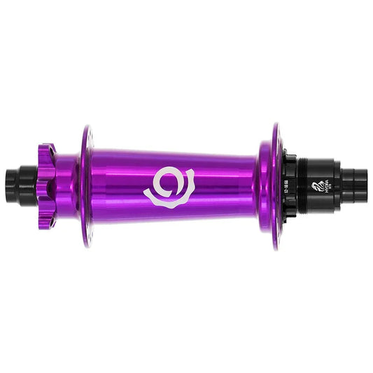Hydra Classic Rear Hub - 12 x 148mm 6-Bolt Micro Spline Purple 32H - Bicycle Warehouse