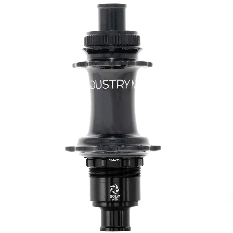 Solix M Classic Rear MS Disc Hub Rear 28H 12mm TA 148mm Shimano Micro Spline Black - Bicycle Warehouse