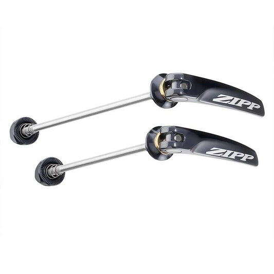 Zipp Tangente Quick Release Skewer Set - 100mm/130mm Stainless Steel BLK With Silver Logo - Bicycle Warehouse