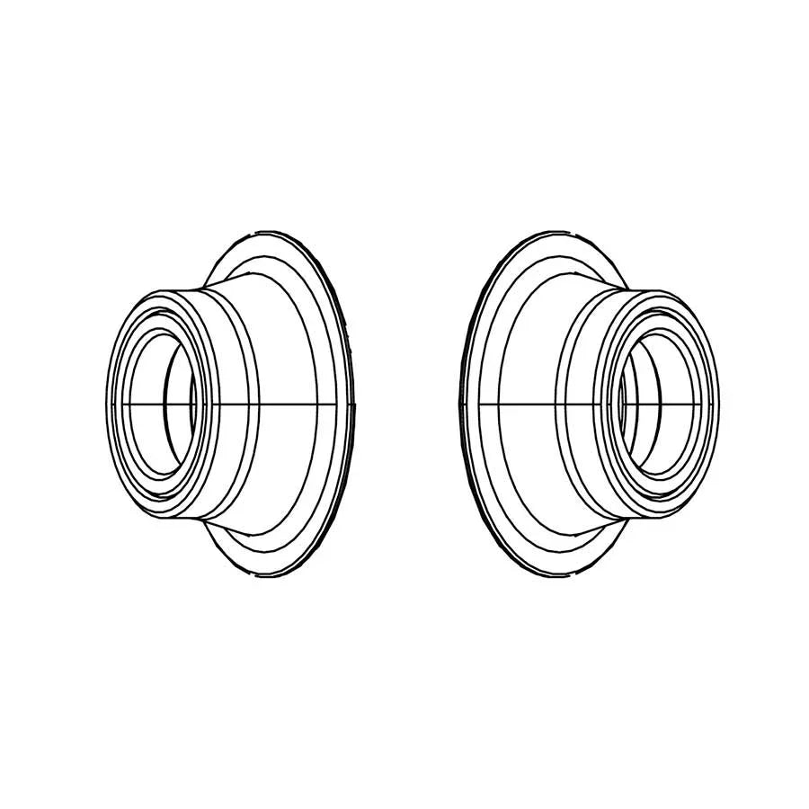 Zipp 77 Disc Conversion Caps for Front 100 x 12mm Thru Axle - Bicycle Warehouse