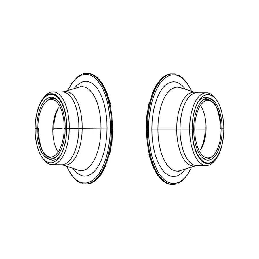 Zipp 77 Disc Conversion Caps for Front 100 x 15mm Thru Axle - Bicycle Warehouse