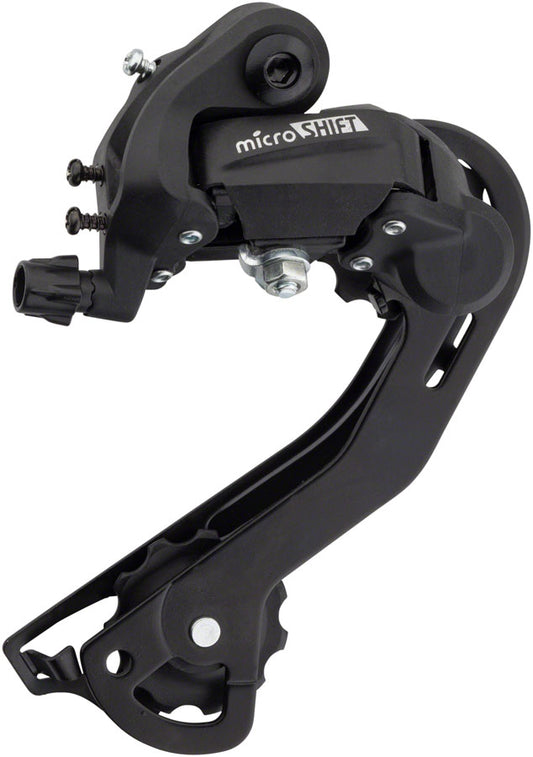 microSHIFT M21 Rear Derailleur - 6/7 Speed Long Cage Black