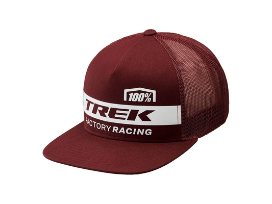 100% Headwear 100 TFR Trucker - Dark Red - Bicycle Warehouse