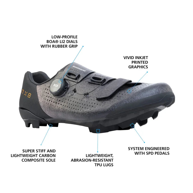 gravel bike shoes spd Shimano SH-RX801 Men's Gravel Bike Shoes – Bicycle Warehouse