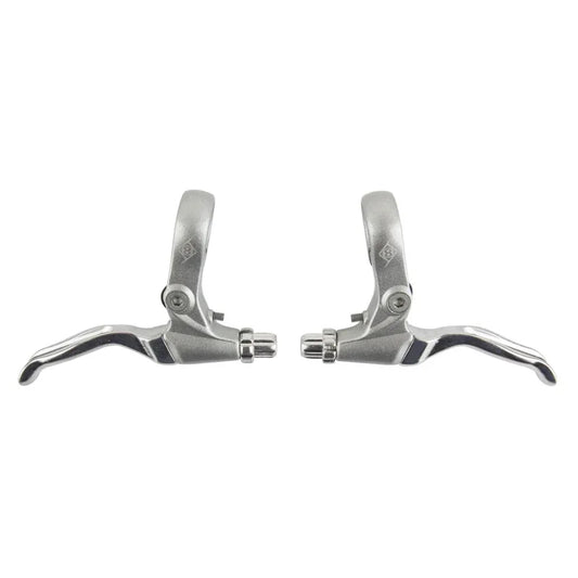 Duo-Trigger Universal Levers Silver/Silver Pair 2 Finger Universal - Bicycle Warehouse