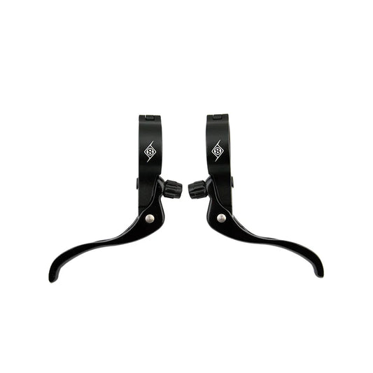Cross Top Mount Levers Black Pair 2 Finger Short Pull 31.8 - Bicycle Warehouse